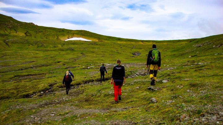 Klanspejdere på fjeldet.