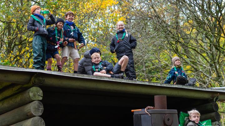 Gode spejdervenner på tur i Hammer Bakker